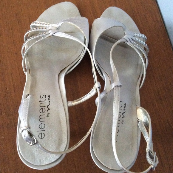 Strappy Gray Heels - Picture 6 of 9